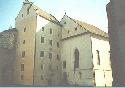 Pohľad na Matejov dom a Kostol sv. Kríža Pohľad na Matejov dom a Kostol sv. Kríža